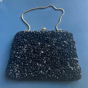 Black Vintage Clutch Purse